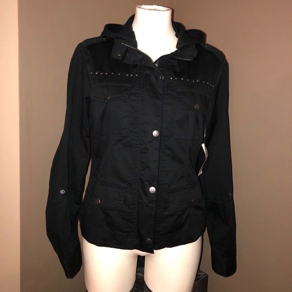 Style&Co Jacket with Detachable Hood NWT